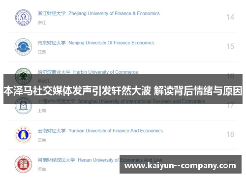 本泽马社交媒体发声引发轩然大波 解读背后情绪与原因